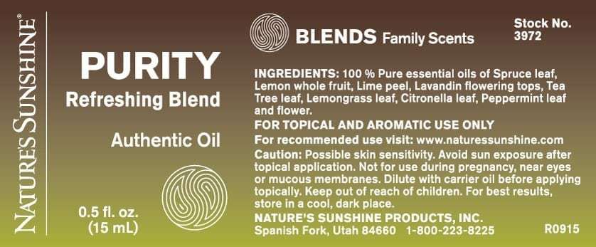 Purity (15 ml.) - 100% Pure Essential Oil