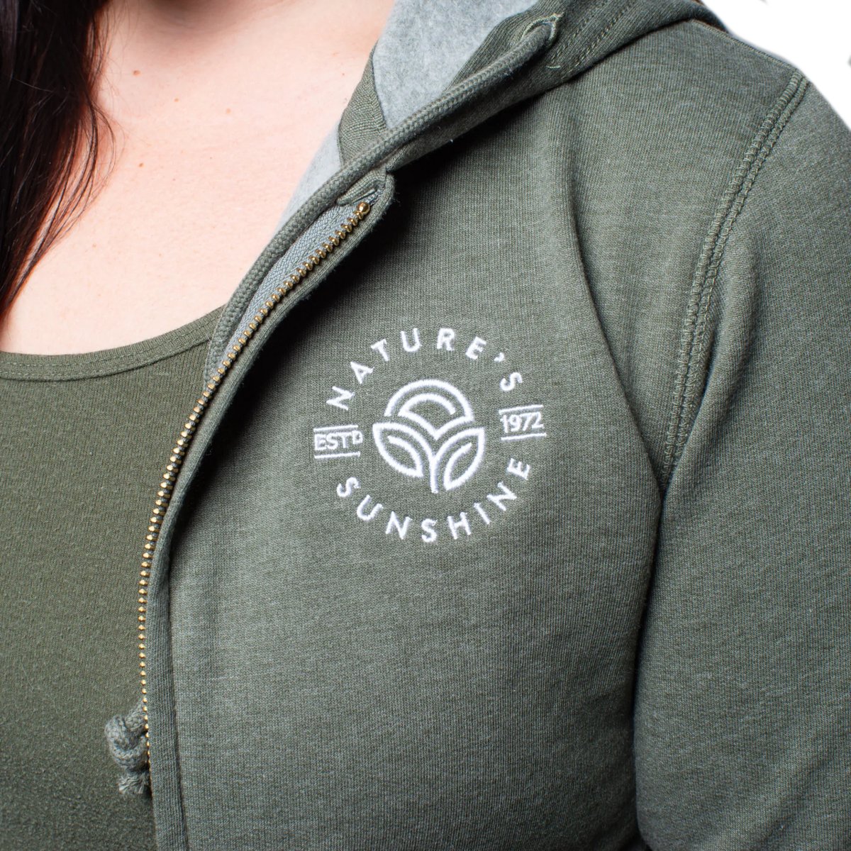 Econscious - Big Accessories Unisex Heathered Full-Zip Hooded Sweatshirt
