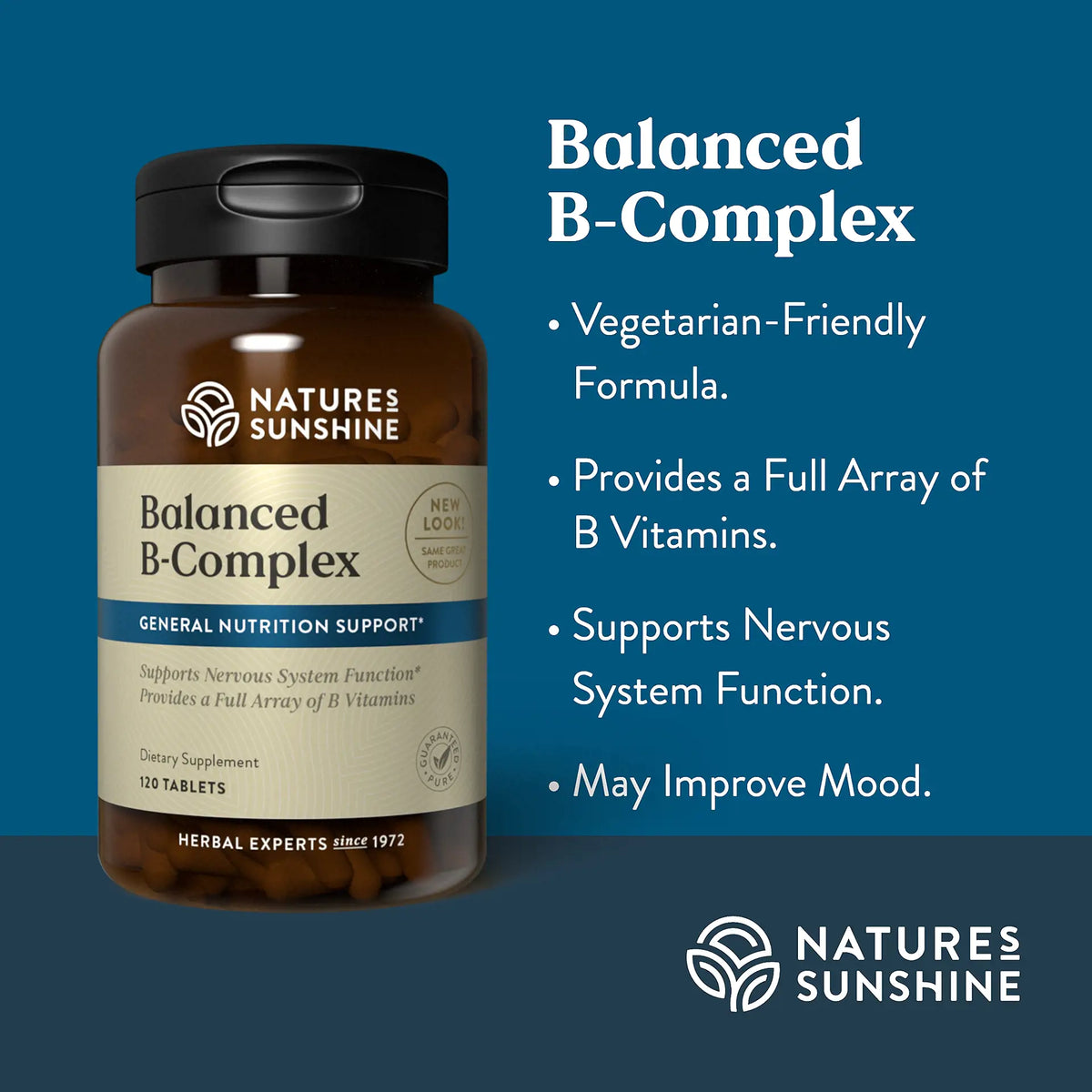 Db Complex Nature's Sunshine - Balanced B-Complex Tablets – Ben's Herbs Place