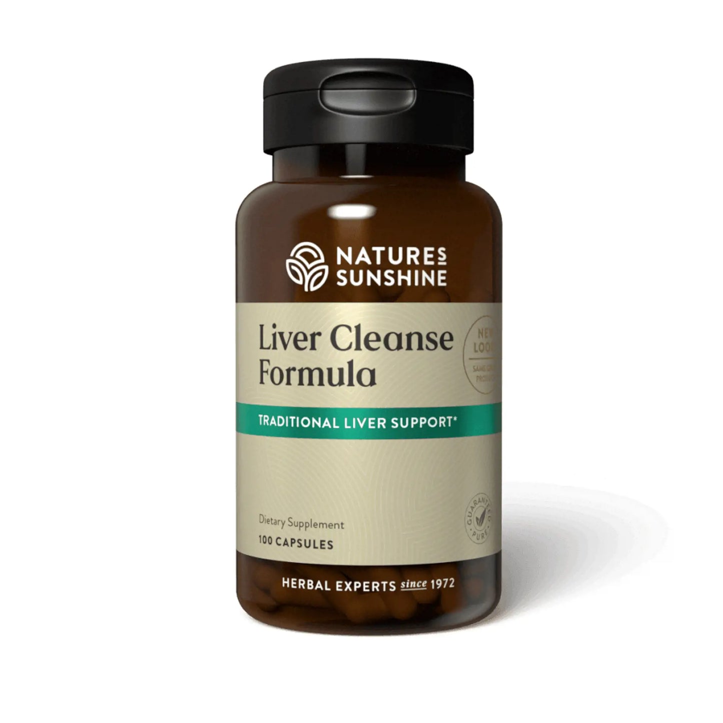 Liver Cleanse Formula supplement bottle with milk thistle and dandelion for natural liver detox and cleansing support.