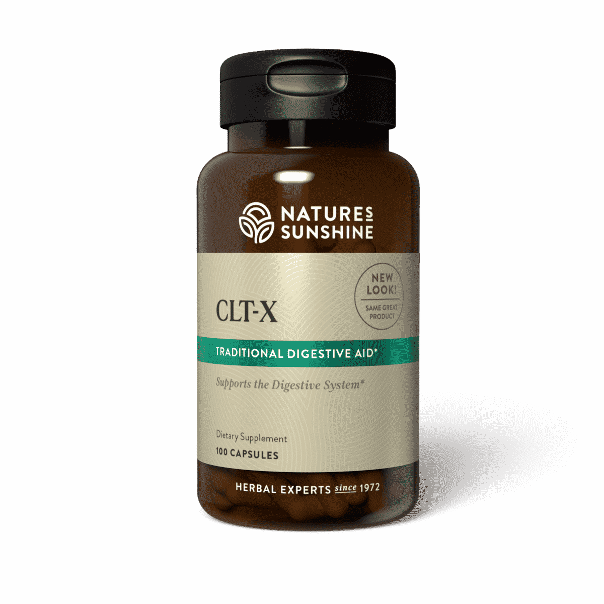 CLT-X colon support supplement bottle – Nature’s Sunshine digestive health formula