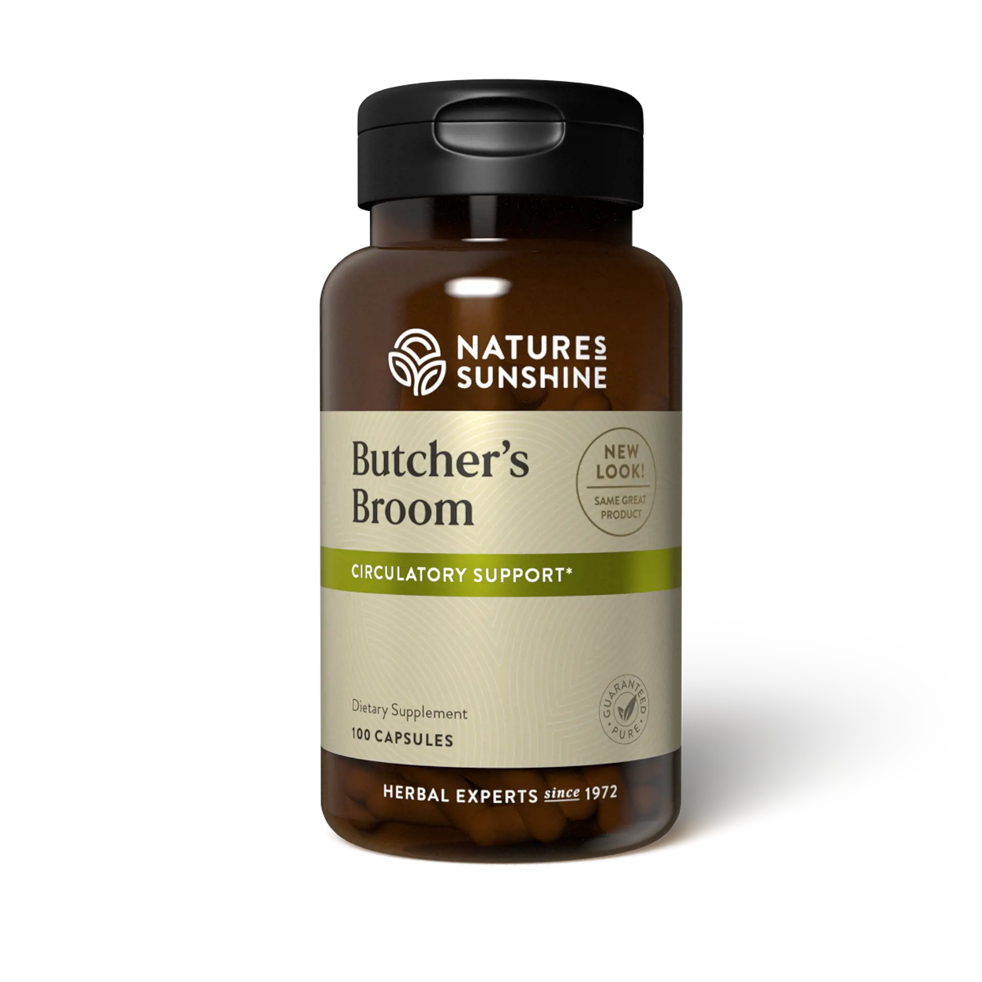 Butcher’s broom supplement for circulation and vein support