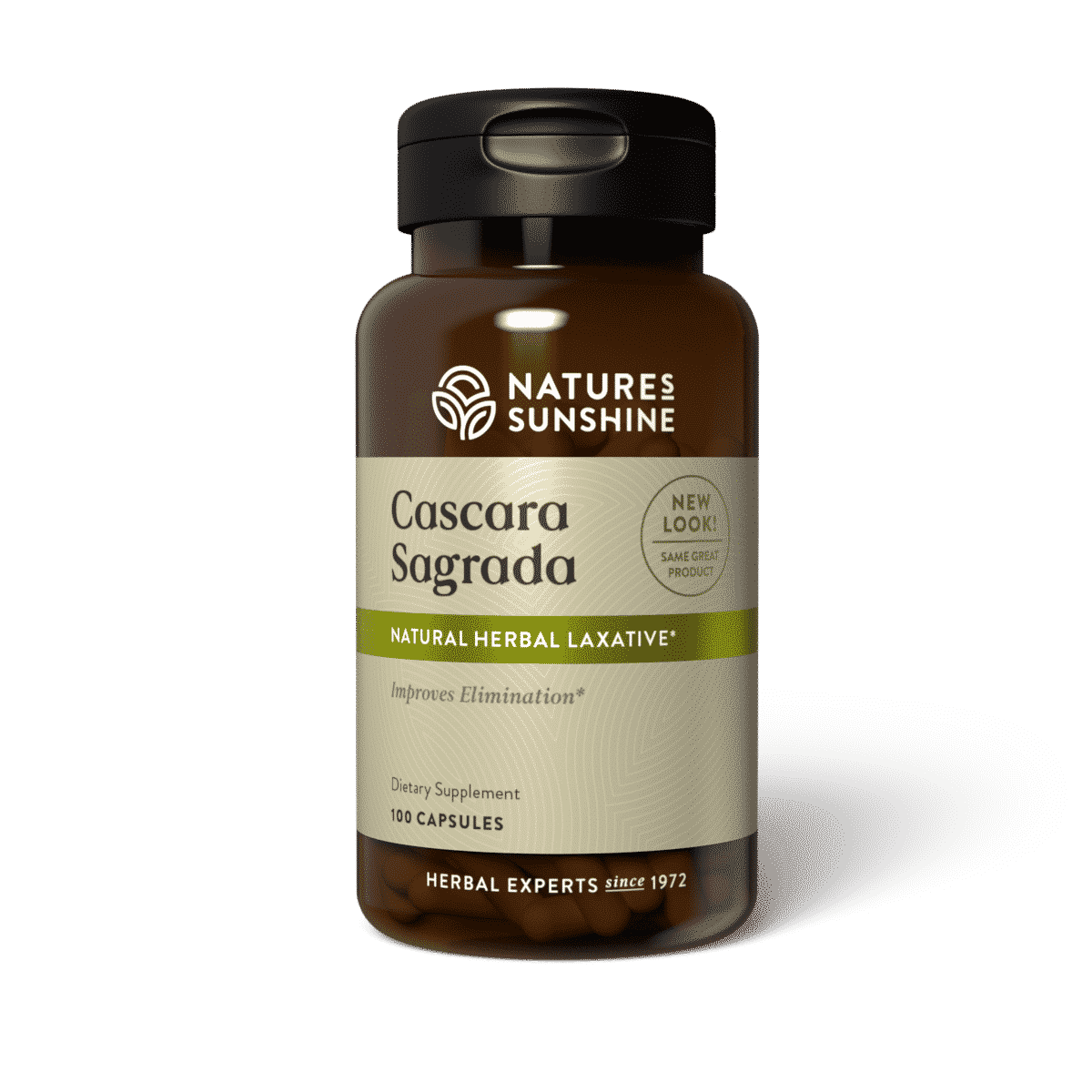 Wild-crafted cascara sagrada supplement for gentle colon cleansing