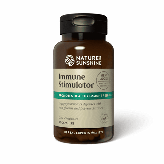 Immune support supplement with mushrooms, beta-glucans, and herbs to help strengthen the body’s natural defenses.
