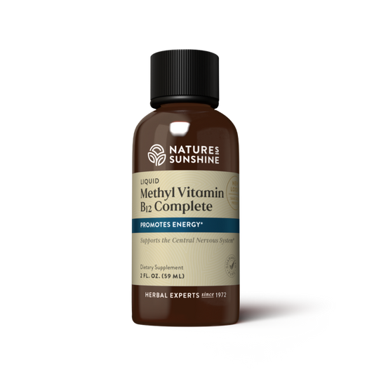 Nature’s Sunshine liquid methylated B12 supplement for energy and mood