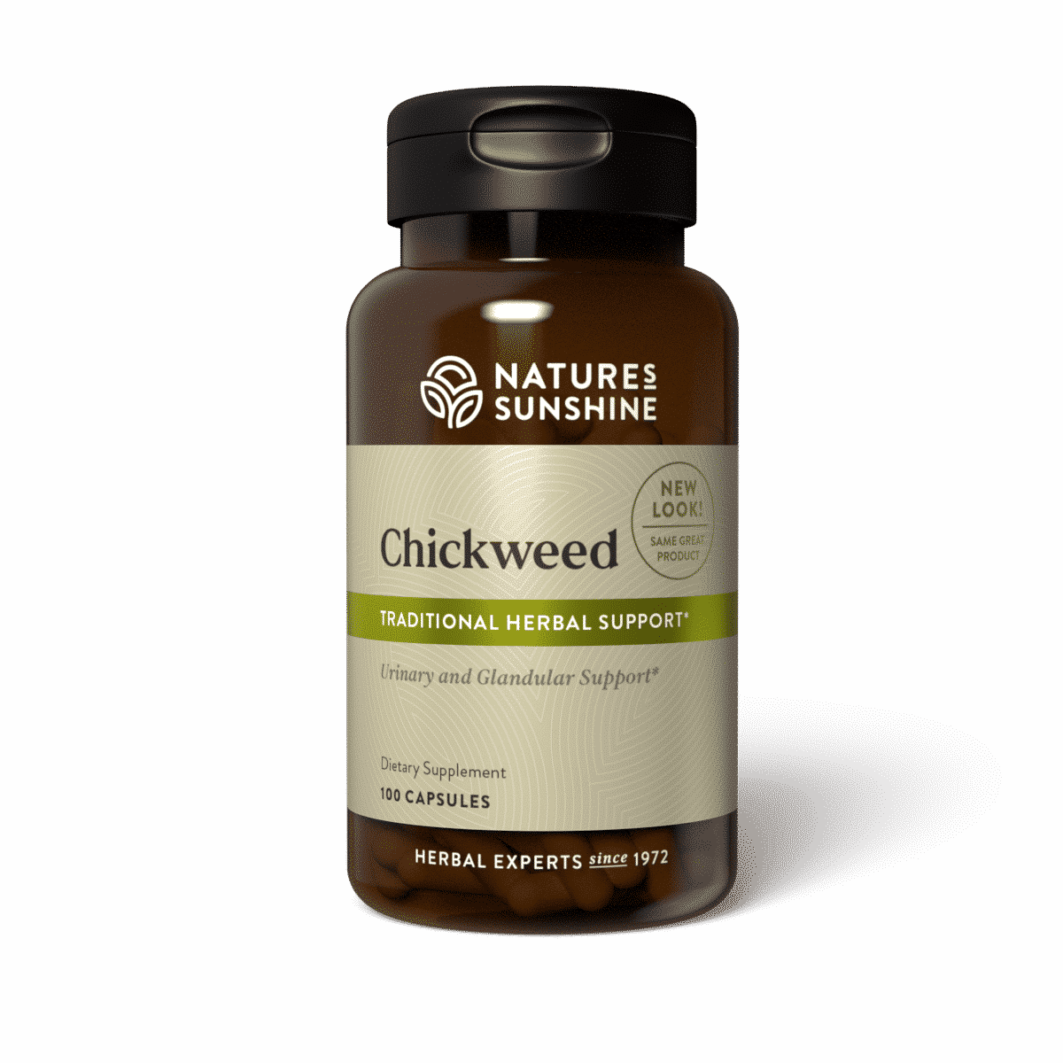 Chickweed supplement for glandular and urinary health support