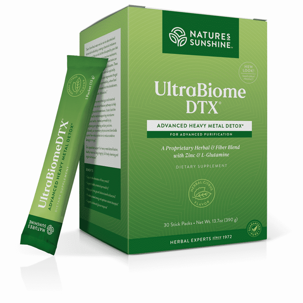 UltraBiome DTX detox supplement bottle for gut and liver support