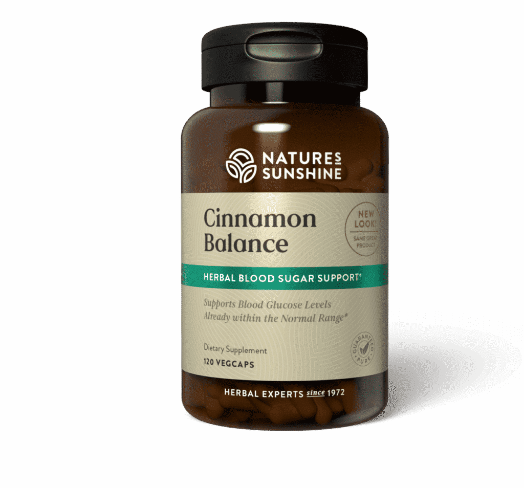 Cinnamon Balance supplement bottle for blood sugar and metabolic support