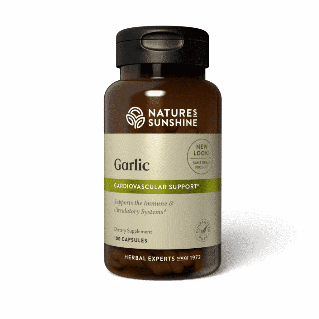 Garlic immune support supplement rich in antioxidants and allicin
