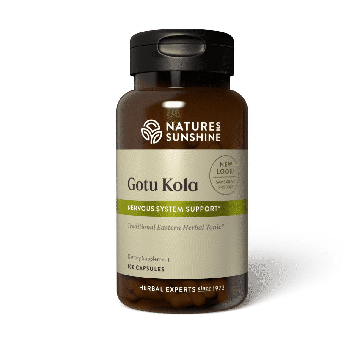 Herbal Gotu Kola supplement promoting nervous system and brain health
