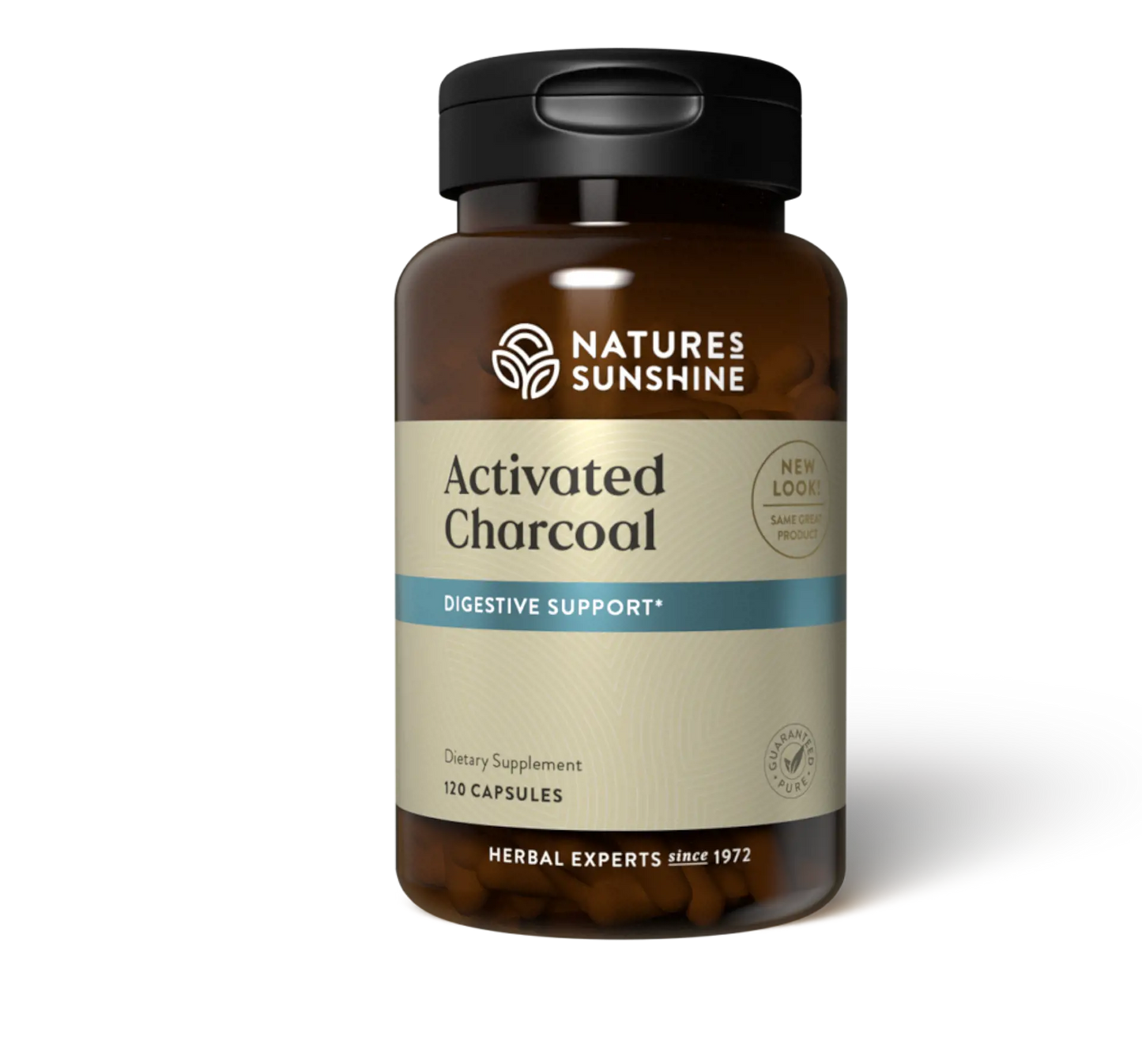 Nature’s Sunshine activated charcoal capsules for detox support