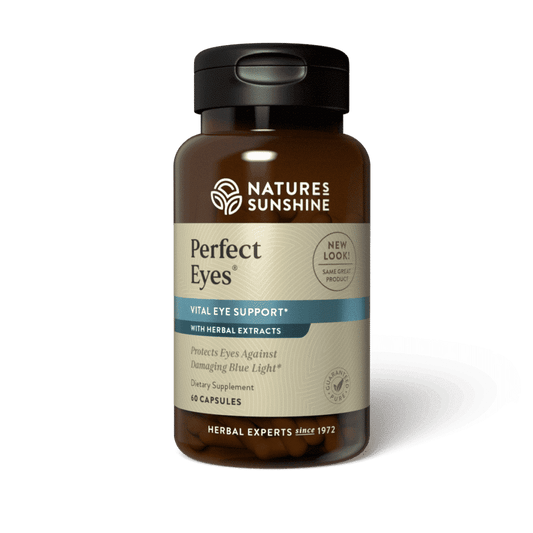 Perfect Eyes eye health supplement with lutein and herbal vision support.