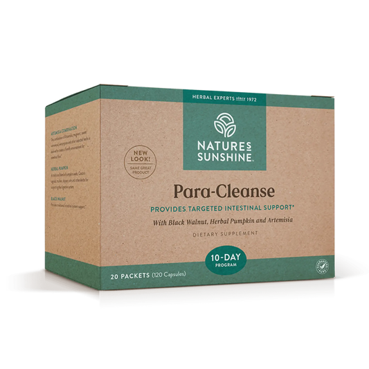 Para-Cleanse natural parasite cleanse supplement with herbal detox support.