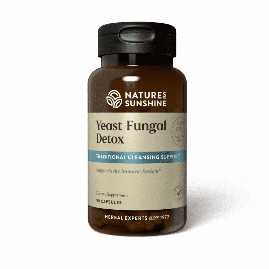Yeast and fungal detox supplement with natural candida cleanse herbs