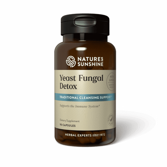 Yeast and fungal detox supplement with natural candida cleanse herbs