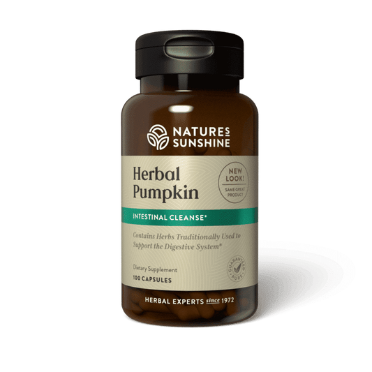 Herbal Pumpkin Parasite Cleanse with pumpkin seed and herbal blend for natural digestive and intestinal detox support.