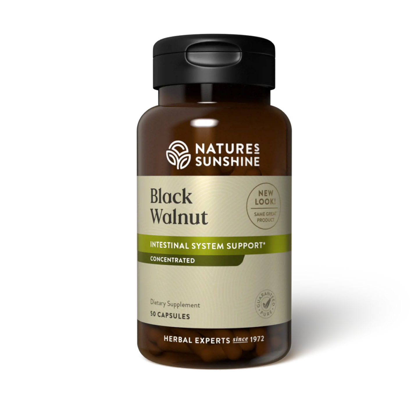 Concentrated black walnut herbal supplement for gut and immune support
