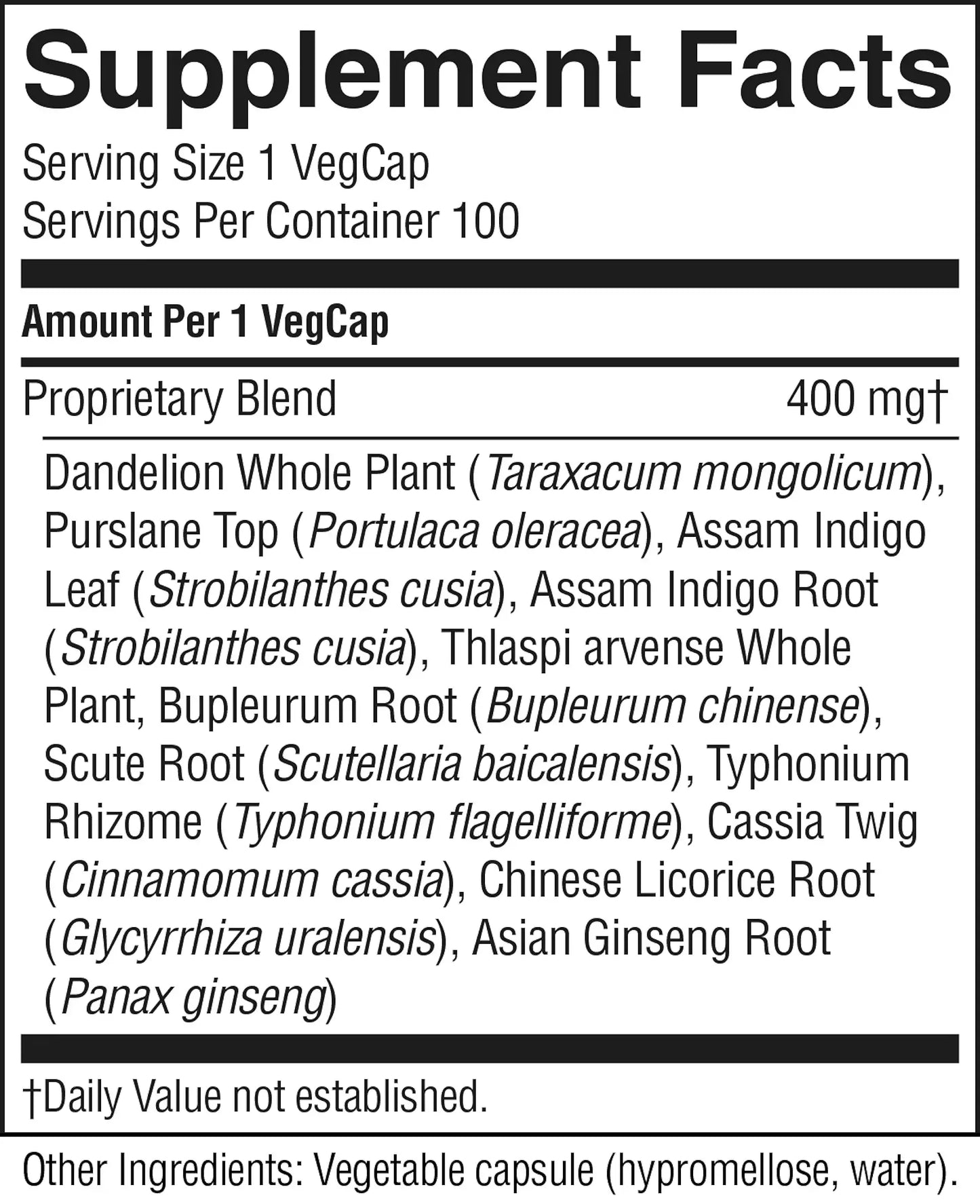 VS-C, Chinese - VegCaps